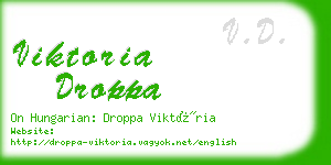 viktoria droppa business card